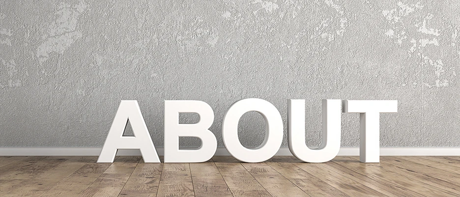 Get to know us! We look forward to advising you on funding opportunities. Symbolic image with the words “About”